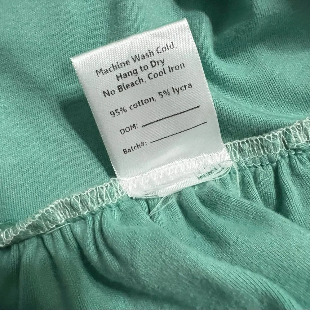 Upper Looper 6Y Handmade Green Bunny Pocket Twirl Dress